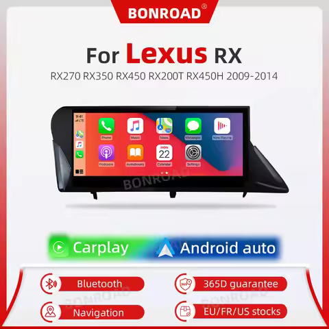 BONROAD Android 13 Wireless Carplay Android Auto Multimedia Navigation For Lexus RX RX270 RX350 RX45