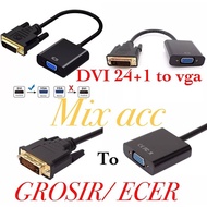 DVI-D 24+1 to VGA HDTV Converter Monitor Cable DVI TO VGA active /Dual Link Male To VGA Female