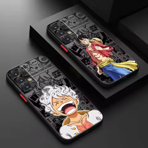Luxury Anime One Piece Luffs Phone Case For Samsung A73 A72 A71 A55 A54 A53 A52 A51 A35 A25 A15 A14 