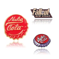 Radiation Merchandise Nuka Cola Nuclear Cola Brooch Cola Bottle Cap Cartoon Metal Badge