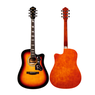 Kazuki Deluxe Series Acoustic Guitar กีต้าร์โปร่ง 41นิ้ว คาซูกิ DLKZ41C GEN2 กีตาร์โปร่งคอเว้า