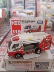 TOMICA NO.119絕版MORITA FIRE FIGHTING AMBULANCE 消救車 FFA-001