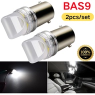 2pcs BA9S T4W Bulbs LED Sidelights Festoon Car Interior Light Instrument Parker Lamp Reading Light W