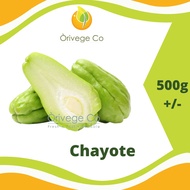 Chayote  / Labu Siam / 佛手瓜 - 2pcs (500g +/-) 【Orivege Co】Fresh Vegetables