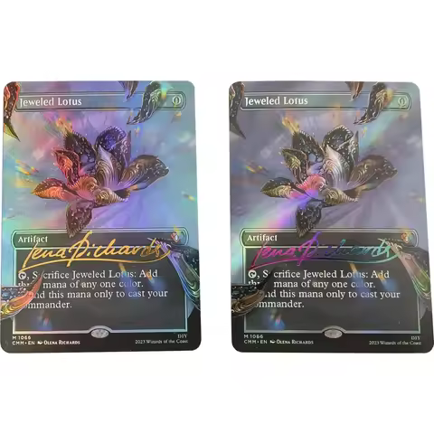 MTG Artifact Jeweled Lotus WS Collection Card Signature Card Bronzing Refractive Color Rainbow Flash