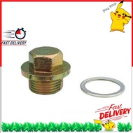 DRAIN PLUG WITH GASKET PERODUA MYVI KELISA BEZZA VIVA KANCIL TOYOTA VIOS ALTIS CAMRY OIL SUMP NUT WASHER