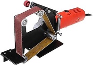 YUFENGJIAO Angle Grinder Belt Sander Attachment Metal Wood Sanding Belt Adapter Fit For 100/115/125 Angle Grinder (Color : 10pcs 120 Grit Belts)