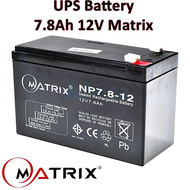 แบตเตอรี่เครื่องสำรองไฟ⚡️ UPS Battery Matrix 5.5Ah /7.8Ah /9Ah /12Ah.12V (ประกัน 1 ปี) คุณภาพดี ไฟเต
