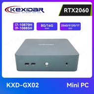 KEXIDAR Gaming Mini PC Intel Core i9-10885H RTX 2060 8 core 16 thread RAM16G+SSD1TB 2*DDR4 Windows 11/10 Desktop Computer