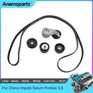 Engine Parts Timing Belt Tensioner Kit Fit 3.6 L V6 Gas For Chevy Impala Saturn Pontiac 3.6L 90K-384
