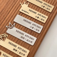 Silver Work Brand Badge Customized Work Brand logo Printing Staff Name Tag Magnetic Pin Name Tag Cus