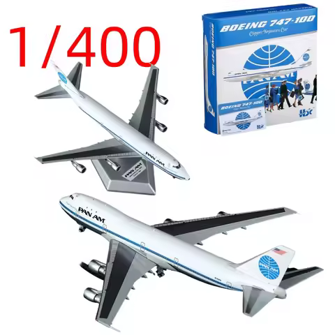 HX Models diecast 1/400 scale Pan American Airways Boeing B747-100 N742PA aircraft alloy Pan America