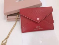 Miu Miu prada passport case 卡片套 銀包 護照套 粉紅色 Valentino