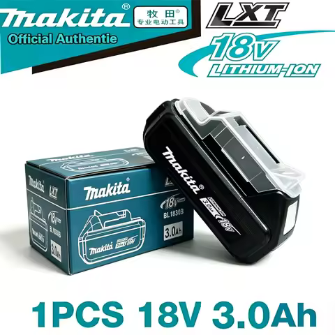 Genuine Makita 18V 3.0Ah battery with charger set for Makita 18V power tool DDF487 DTW700 GBA404 DUC