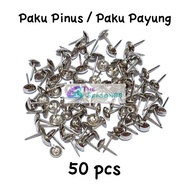 Pine Nails Pine Nails/ White Umbrella Nails, 50 pcs