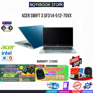 [ผ่อน 0% 10 ด.][รับเพิ่ม! ACERS TUMBLER SET]ACER SWIFT 3 SF314-512-75VX/i7-1260P/ประกัน2y