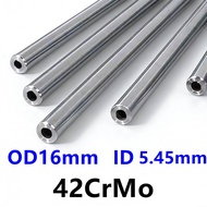 42CrMo Hydraulic Pipe   Inner Hole Polished Steel Pipe OD 16mm  ID 5.45mm  High-precision alloy stee
