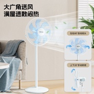 Oaks Fan Floor Fan for Home Use with Strong Wind, Oscillation, and Timer for Office7Leaf Standing De