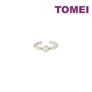 TOMEI Minimalist Pearl Ring Yellow Gold 750