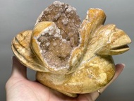 天然水晶 原礦 珊瑚玉 珊瑚水晶 晶簇 晶體共生礦 擺件