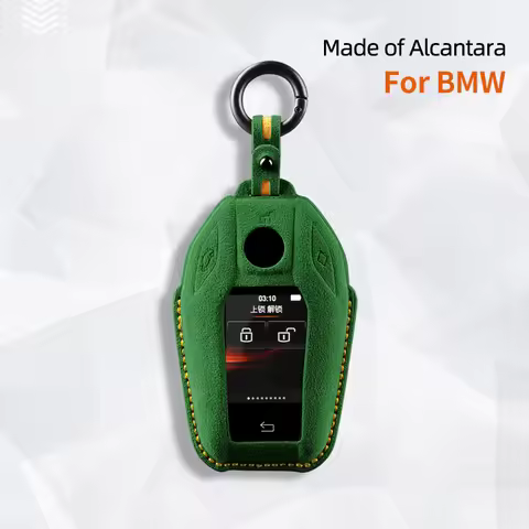 Alcantara Suede Car Key Case Cover Shell For BMW 5 6 7 Series 540i G30 G31 G32 X3 G01 X4 G02 X5 G05 