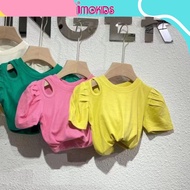Girls t-shirts 14-26kg, women's children's t-shirts, beautiful cotton short sleeve shirts for childr