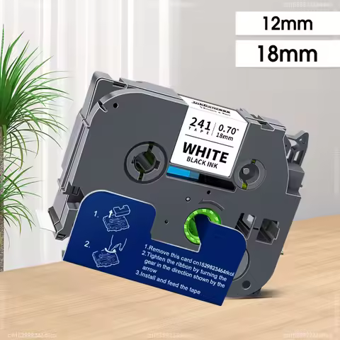 12mm 18mm Laminated Tape Compatible TZe Tape Brother TZe231 TZe241 Tabel Tape tze-231 tze131 tze-241