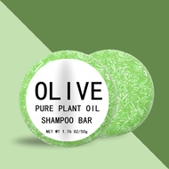 Olive shampoo soap 50g Solid Shampoo Bar And Conditioner Effect Hair Soap 100% Organic All Natural P
