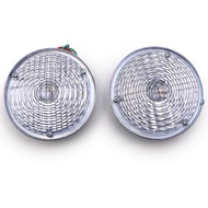 Round Side Dimmer Screw Type 2pcs White Lens 4.5inch For Jeep CJ3 CJ5 CJ6 CJ2A CJ3A CJ3B 1945 195070