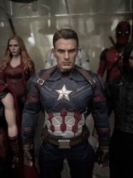 Hot Toys 1/6 美國隊長3 mms360 美國隊長 & 冬兵 人偶