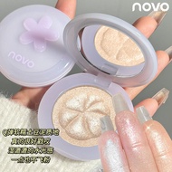 NOVO Ginger Highlighter Illuminating Face Eye Nose Pearl Shiny Powder Matte Eyeshadow One Piece Brig