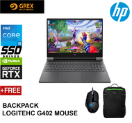 HP VICTUS 16-R0042TX GAMING LAPTOP (I5-13500HX,16GB DDR5,512GB SSD,16.1" FHD 144Hz,RTX4050 6GB,WIN11)FREE BACKPACK + LOGITECH G402 GAMING MOUSE
