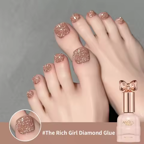 1 Bottle 10Ml Sparkling Light Broken Drill UV Gel Nail Polish Used For UV Light For Gel Nails DIY Na