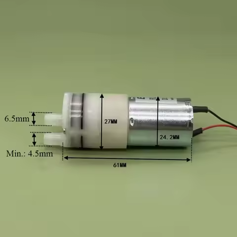 12V DC Electric Water Diaphragm Pump Self-priming 3.8Bar Pressure 1300ml/min Flow Mini 370 High Pres