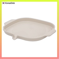 [baflife] Induction IH Ceramic Grill Pan Ivory, 32cm, 1pc / Korean Induction Cooktop Compatible