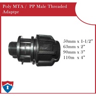 Poly MTA /  PP Male Threaded Adaptor [Loose]