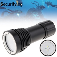 การรักษาความปลอดภัย8000LM 3โหมดแสง2 XM-L2 + 2 LED สีแดงดำน้ำไฟฉายใต้น้ำ100เมตรที่มีประสิทธิภาพมืออาช