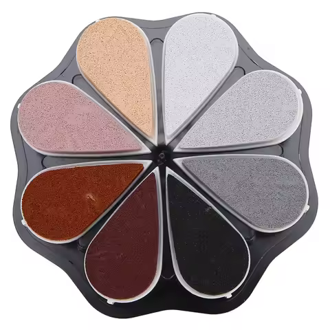 DIY Colorful Petal Inkpad 8 Colors Water Based DIY Hand Stamp Printing Pad for Ordinary Paper