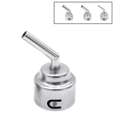 WCS-For SUGON 8650/ 8630/8610DX-PRO Hot Air Soldering Station 45 Degree Curved Nozzle 5Mm/8Mm/10Mm B