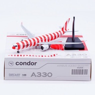 Ready Stock Airplane 1: 400 JC Wings Alloy Airliner Model Condoer Airlines A330-900NEO D-COND