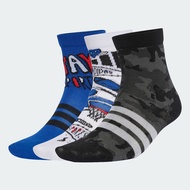 adidas Lifestyle Logo 3 Pairs Per Pack Socks Kids Unisex Blue JV5162