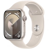 Apple - Watch Series 9 GPS 45mm 星光色鋁金屬錶殼 智能手錶 配星光色運動錶帶 S/M MR963ZP/A 香港行貨