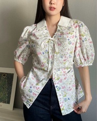 ray.officialstore - Lunar Shirt - White Bloom