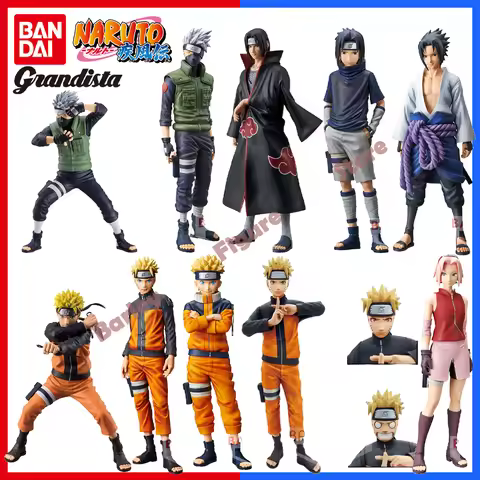 Bandai Banpresto Original Anime Figures Naruto Grandista-HATAKE KAKASHI UCHIHA SASUKE UZUMAKI NARUTO