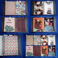 Top divider mix wallpaper binder 2 Rings, 6 Rings, 20 Rings, 26 Rings 1 set of 8 glossy sheets