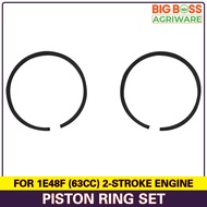 BBA Piston Ring Set for 63cc / 1E48F 2-Stroke Engine Earth Auger, Tiller