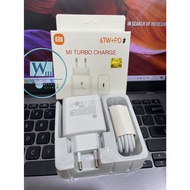 1 PACKAGE OF XIAOMI/REDMI PD 67W POWER ADAPTER TURBO CHARGING CABLE