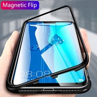 hot sale Magnetic Flip Case For OPPO Realme 3 Pro Magnet Glass Full Cover Oppo R17 Pro R15 Dream Mor