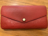 LV Sarah wallet ( red )