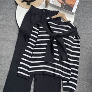 Vienetta.id - ONE SET SETELAN WANITA KEKINIAN SWEATER CABLE RAJUT KOREAN STYLE SETELAN OOTD OUTFIT W